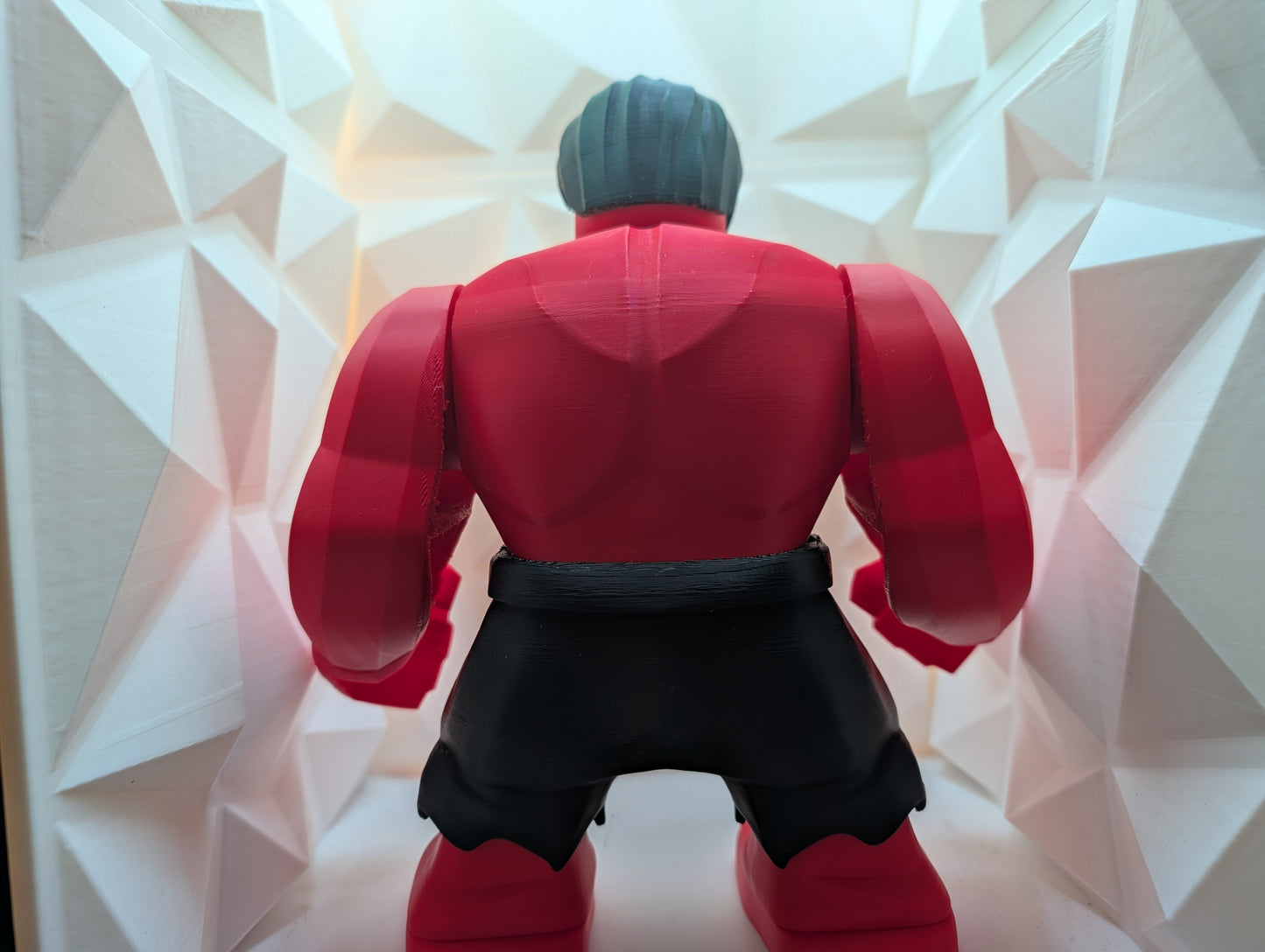 Brick Figure - Red Hulk