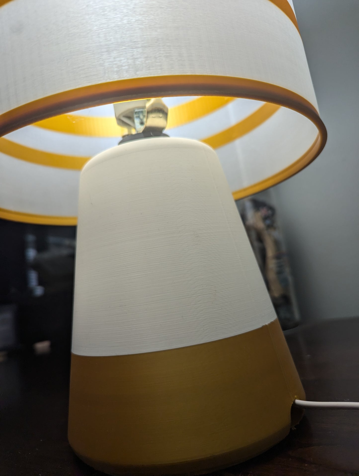 Modern Table Lamp, Two-Tone