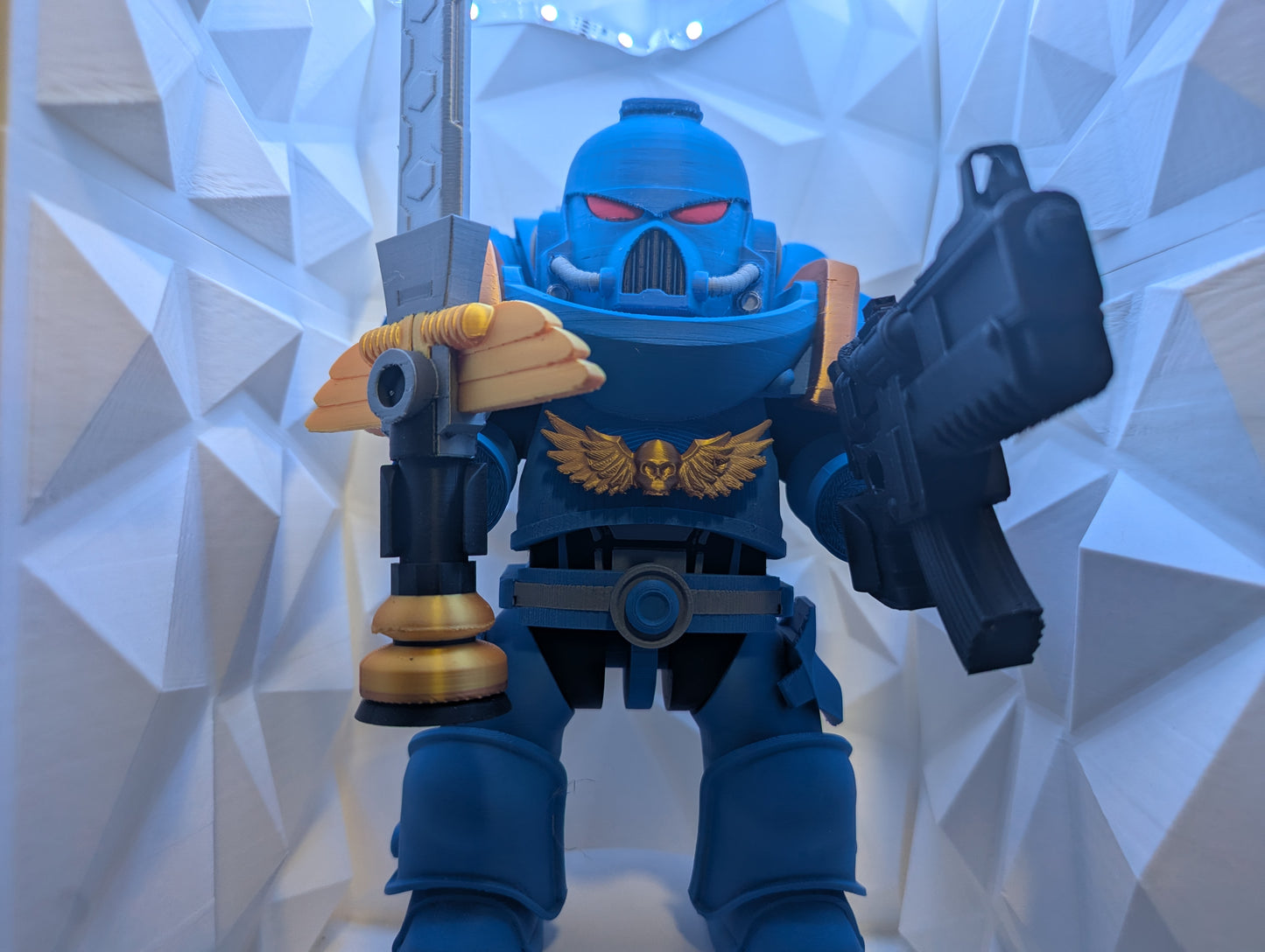Brick Figure - Space Marine - Ultramarine