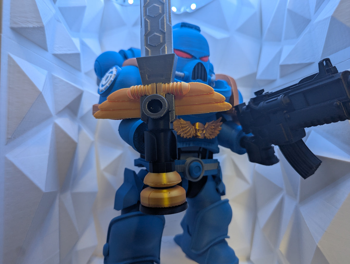 Brick Figure - Space Marine - Ultramarine