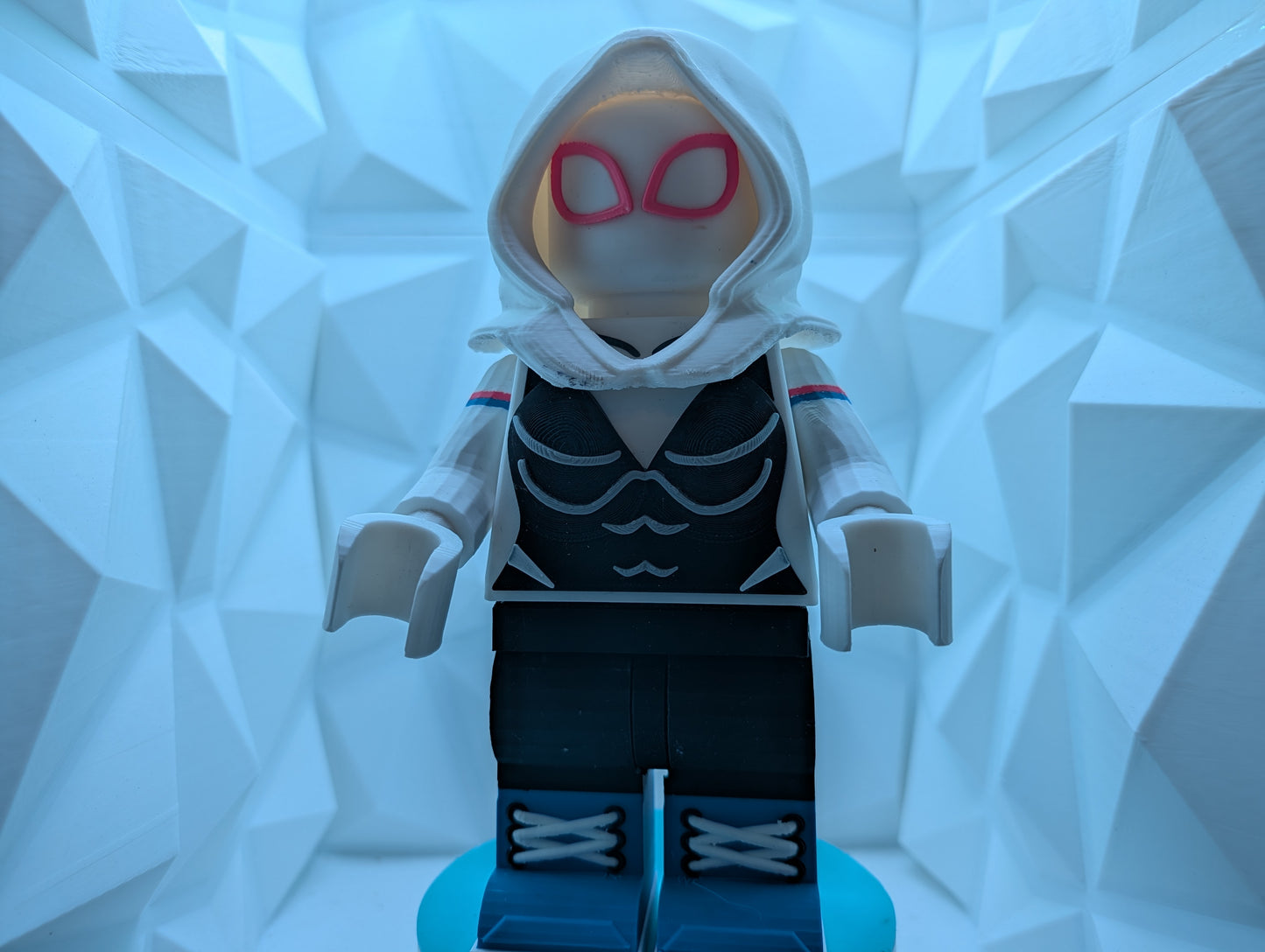 Brick Figure - Ghost Spider - Variant 2