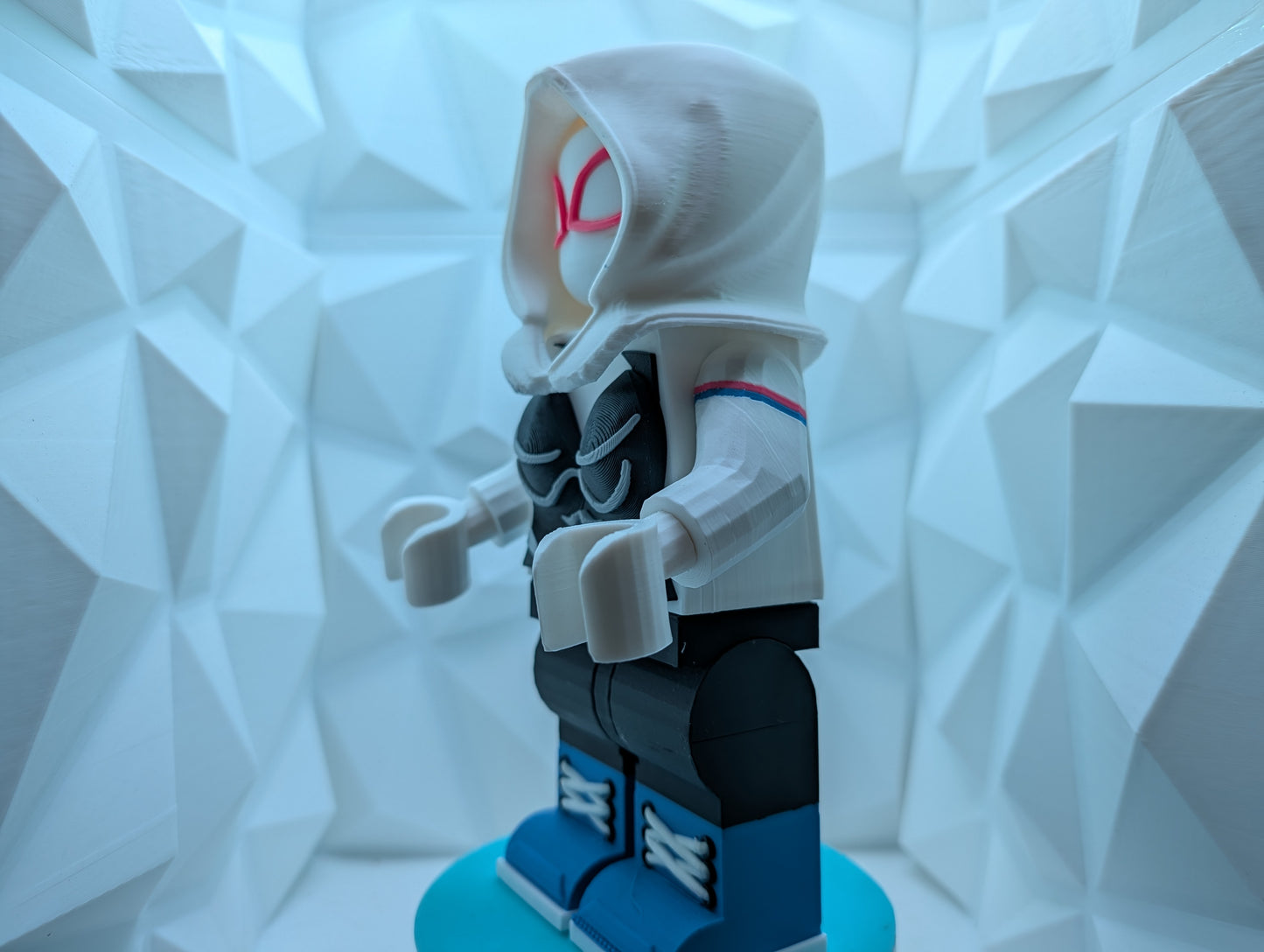 Brick Figure - Ghost Spider - Variant 2