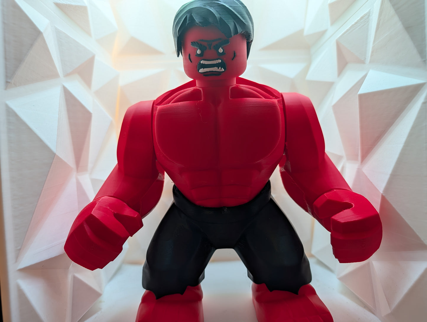Brick Figure - Red Hulk