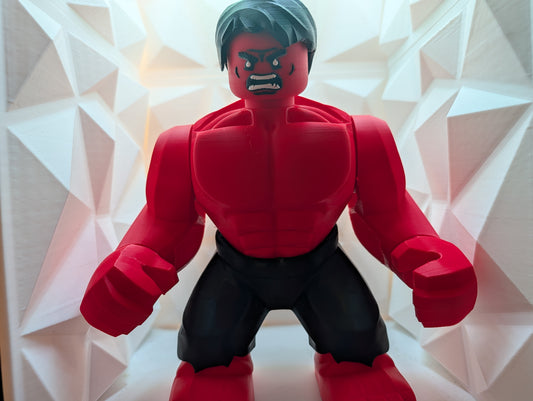 Brick Figure - Red Hulk