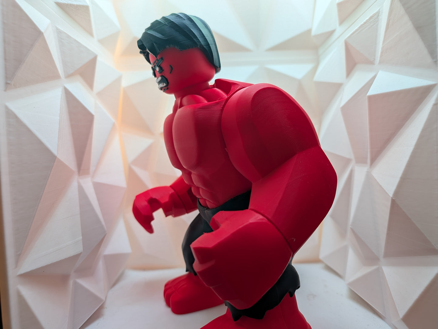 Brick Figure - Red Hulk